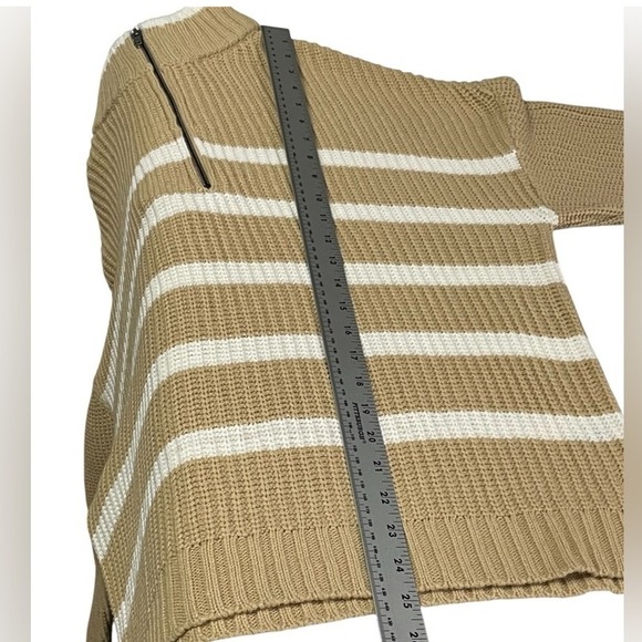 Sanctuary Quarter Zip Sweater Large in Classic Tan - Picture 9 of 15